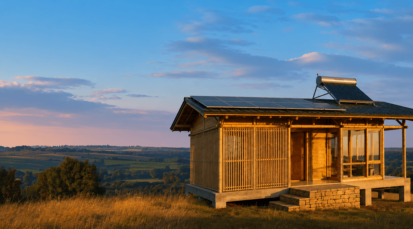 Modular homes with solar panel